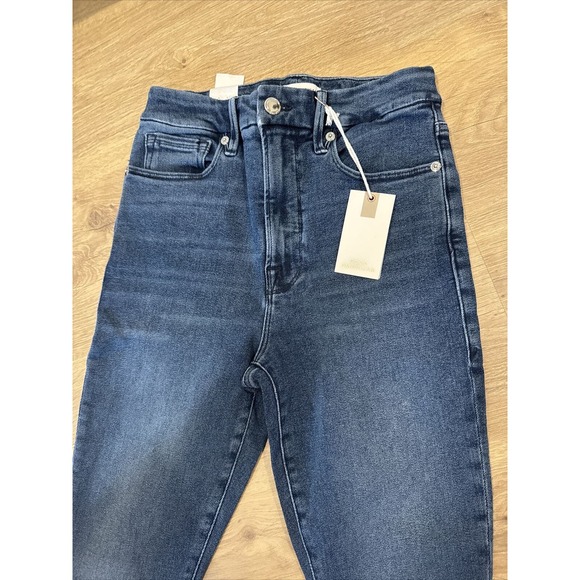 Good American GOOD WAIST SKINNY CROPPED JEANS Size 4/27 Inseam 26" - Picture 2 of 7
